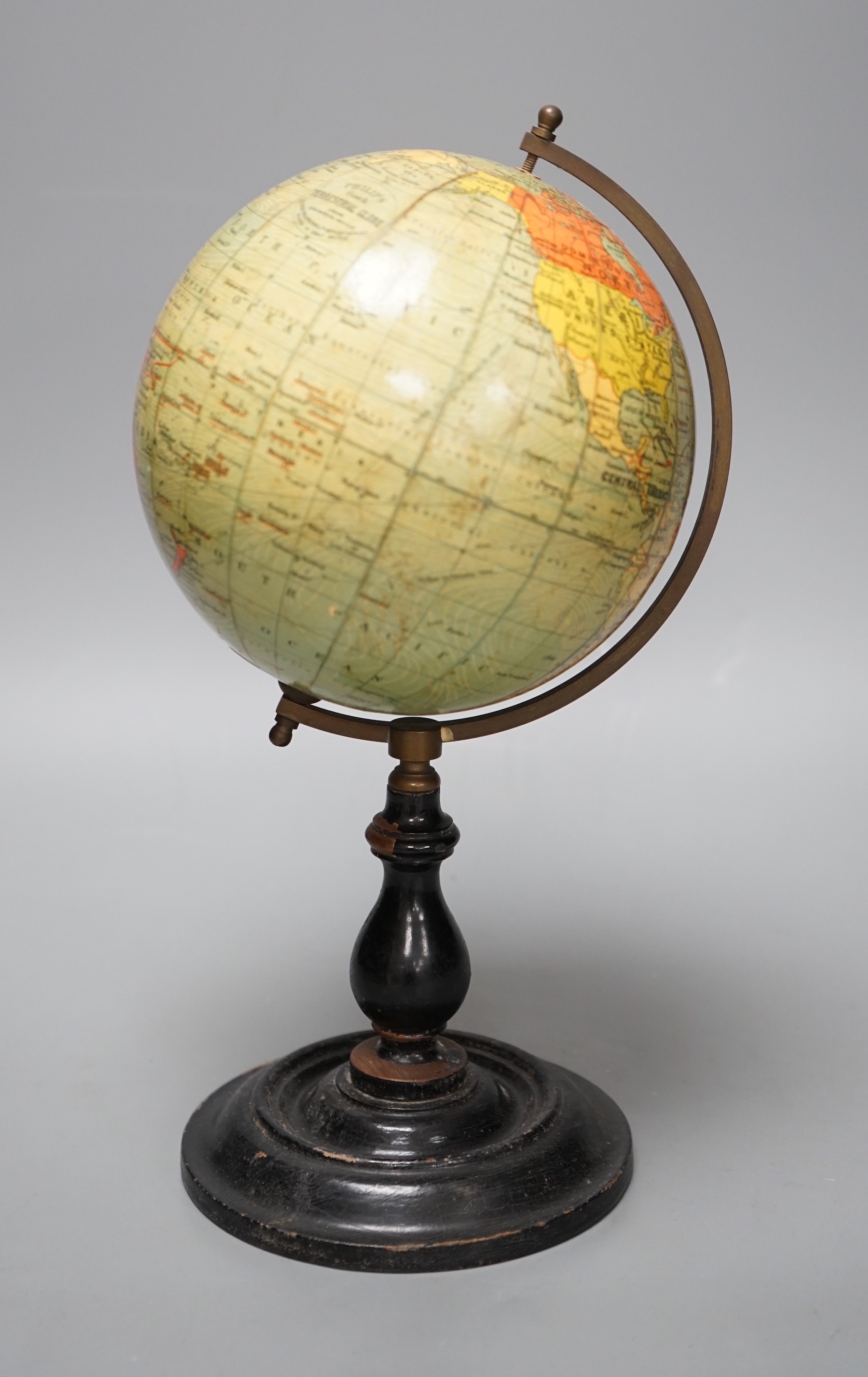 An early 20th century George Philip & Son 6 inch table globe